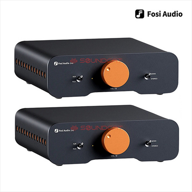 FOSI(포시) AUDIO ZA3 파워 앰프 2대(듀얼 모노 스테레오 밸런스)(어댑터포함)