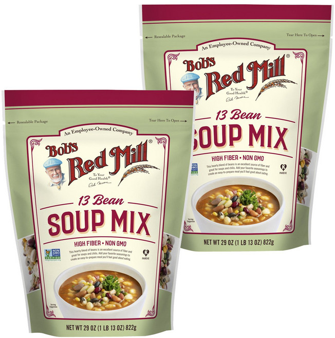 밥스레드밀 13 빈 수프 믹스, 822g, 2개