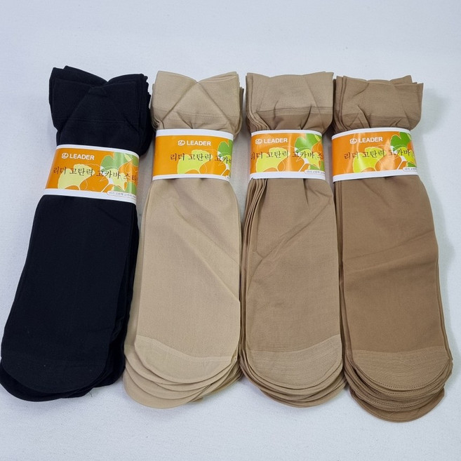 여성 발목 구두 고탄력 스타킹 양말 10켤레