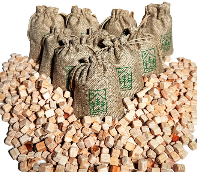 솔향가득 편백나무 편백 칩 편백큐브 피톤치드, 5개, 50g