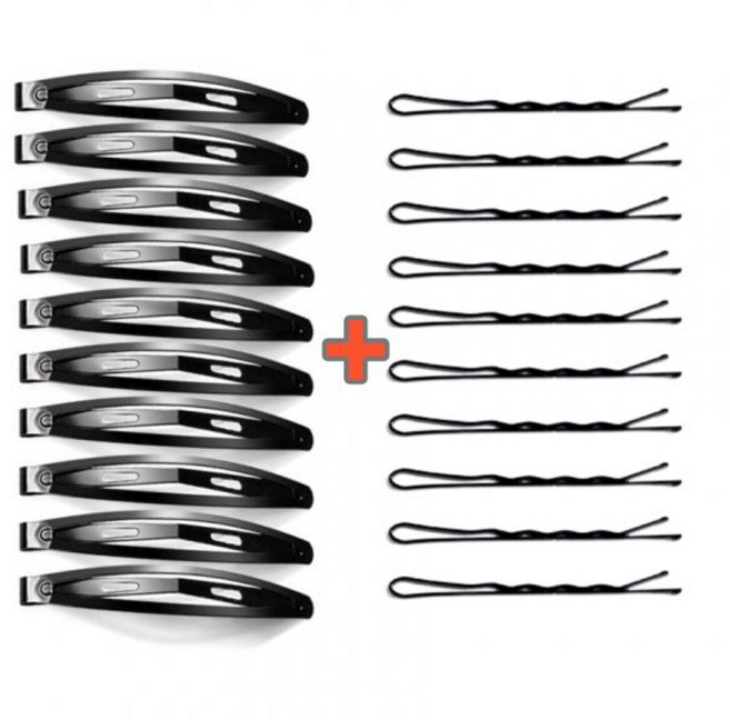 DOD 똑딱핀 6cm 10개+ 실핀10개