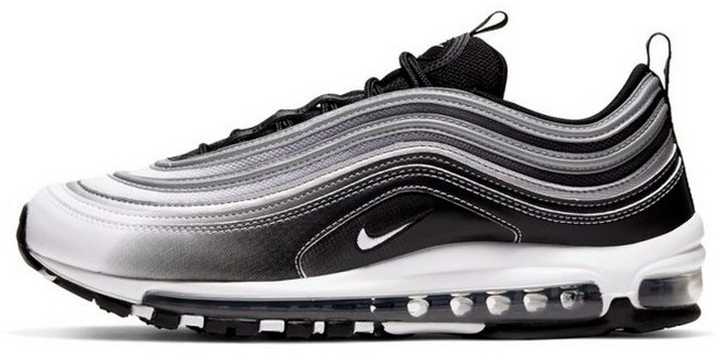 나이키 에어맥스 97 트리플 화이트 운동화 런닝화(증정품 수납백), 245, 921826-016