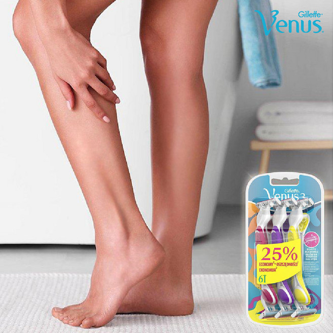 질레트 비너스 면도기, 6개입, 1개