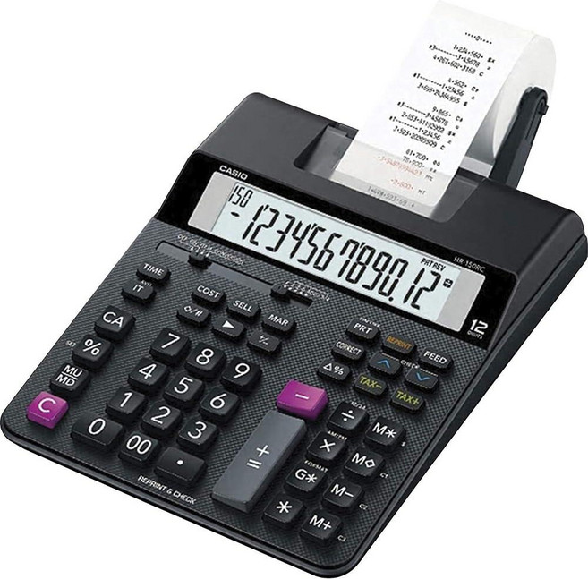 Casio HR-200RC – 듀얼 컬러 프린트 및 150단계 확인 기능이 있는 데스크탑 인쇄 계산기 | 비용/판매/마진 세금 달력 HR-150TM의 새로운 버전 회계 소매에, Casio HR-200RC – 듀얼 컬러 프린트 및 1