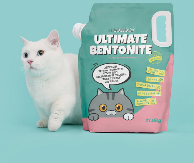 미유박스 울티메이트 벤토나이트 고양이 모래, 11.8kg, 1개, 무향