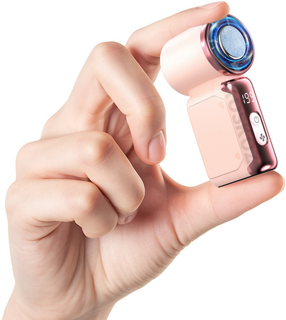 KOSKOZ 초미니 급속 냉각 핸디 휴대용선풍기, Pink, K813