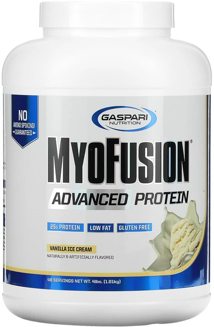 가스파리 뉴트리션 마이오퓨젼 고급 단백질 바닐라 아이스크림 4 lbs (1814g), 1개, 1개, 1.814kg - 쿠팡