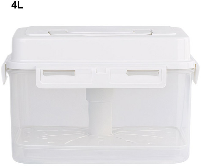 4/5L 피클 병 누수 방지 주방 정리함 고르키 사워크라우트 올리브 및 김치 보관 용기, 1개