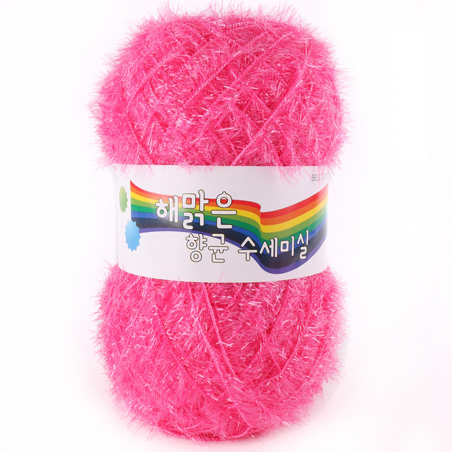 [니트박스 뜨개실] 해맑은 수세미실, 06. 중핑크, 1개