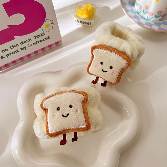 세안밴드 손목밴드 세안 헤어밴드 세수할때쓰는 물흘러내림방지, 식빵, 1세트