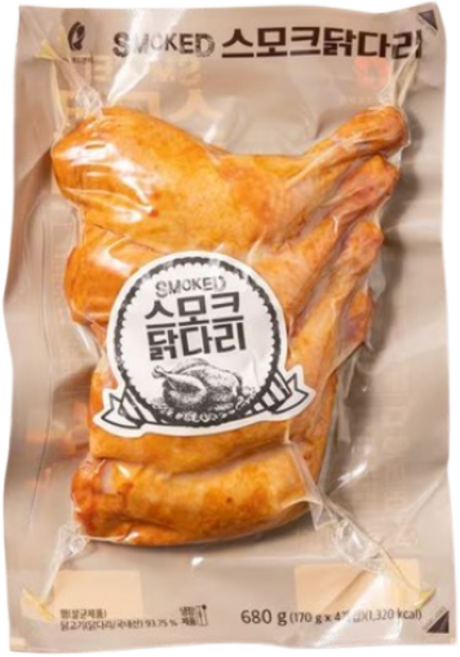 MANIKER 마니커 스모크 닭다리 680g (170g X 4개입) 국산 (훈제닭다리), 1개