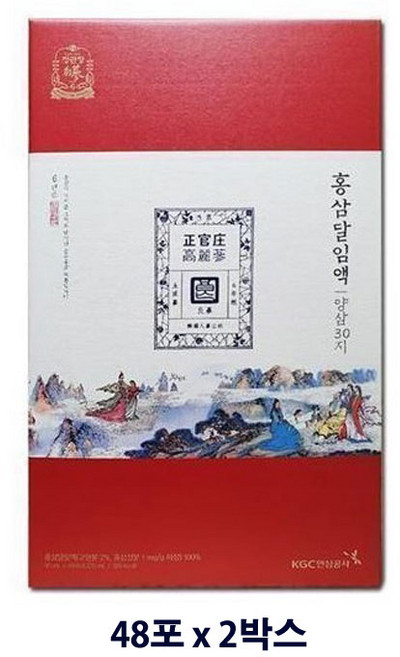 정관장 홍삼달임액 양삼 30지 90ml 96포, 96개