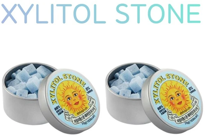 자일리톨 스톤 페퍼민트 부스터, 70g, 2개 - 쿠팡