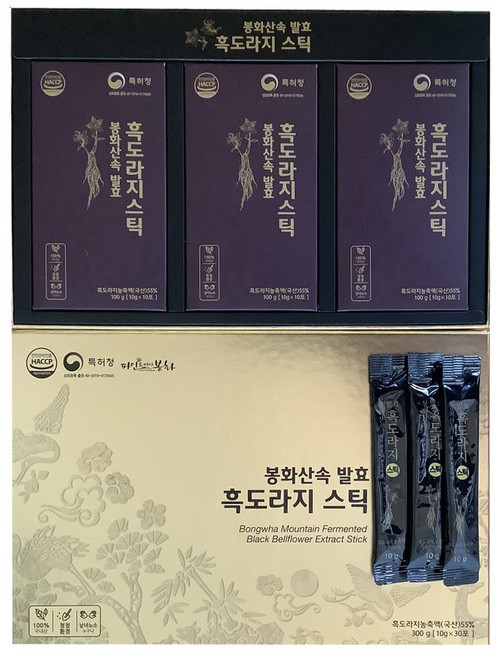 국내산 흑도라지청 약도라지청 발효농축 액기스 도라지건강즙 도라지청스틱 진액 10g 30포, 300g, 단품