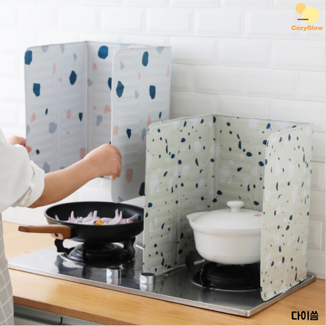 코지글로우 기름막이 오일펜스 가스렌지가드 가스렌지가림막 인덕션가드, 1개