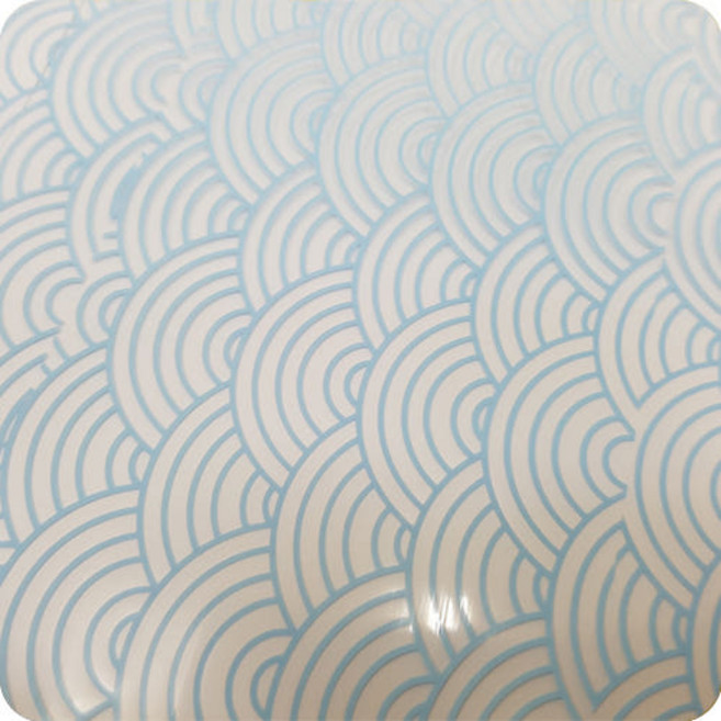 초콜릿 전사지 3ea 파도(스카이블루) No1741, 3개, 3g