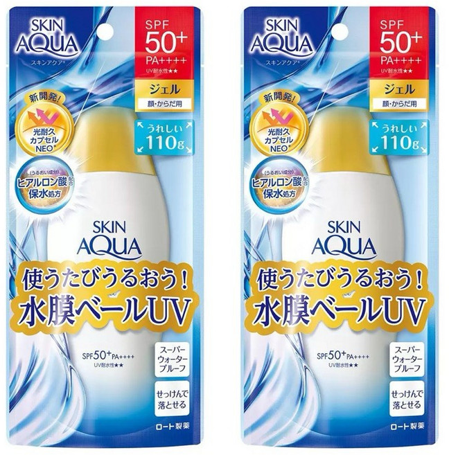 SKIN AQUA 水潤肌超保濕水感防曬凝露 SPF50+ PA++++, 1個