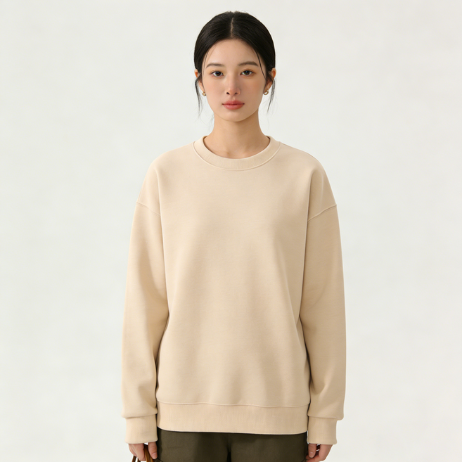 ANYOU 부드럽고 편안한 면 라운드넥 후드티 편안한 착용감과 실용적인 디자인으로 데일리 캐주얼 스타일 완성