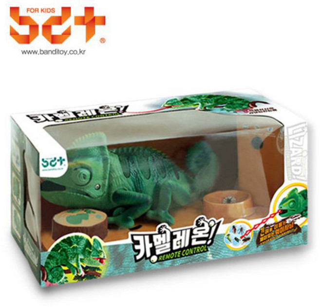 어린이 RC 색깔 변신 카멜레온 리모컨 조종 변색 장난감