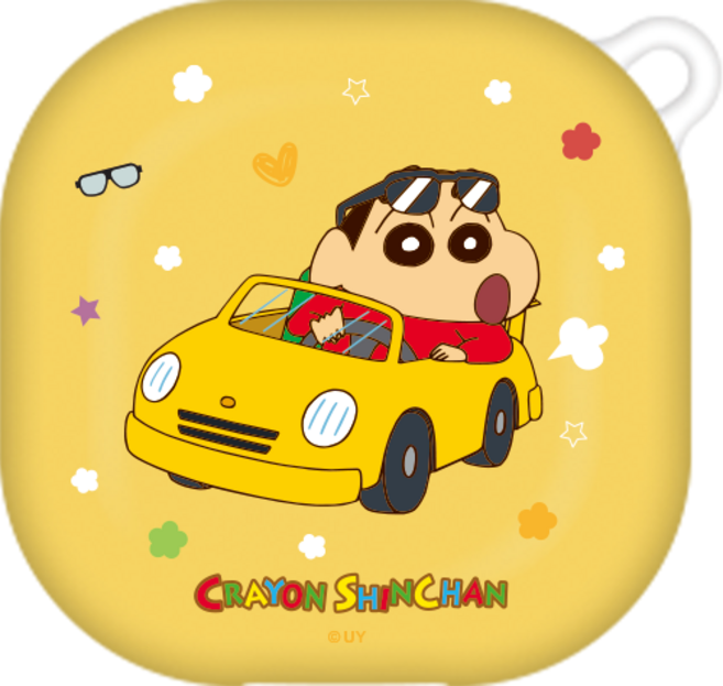 짱구 삼성 갤럭시 버즈4 / 버즈4프로 호환 하드 케이스, 1개, 위티 붕붕 짱구, 버즈4/버즈4프로 공용