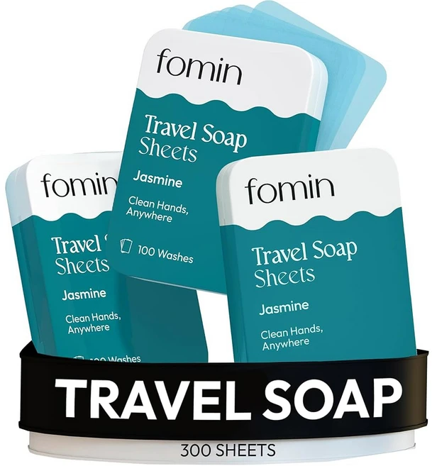 FOMIN 여행용 100매 종이 하이킹용 라벤더 용해 시트 씻기 캠핑 비누 주석 휴대용, 1, 1 Unscented - 쿠팡