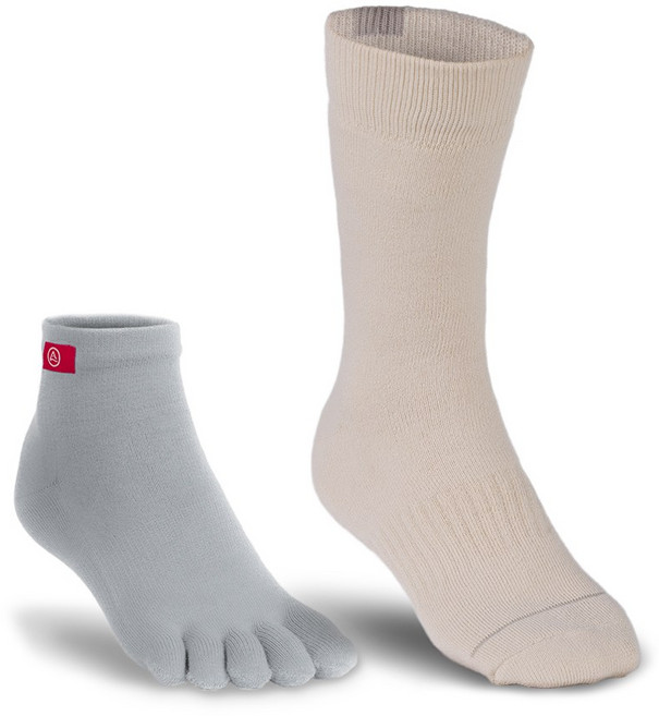 인진지 트레일러 퍼포먼스 세트 쿨맥스 Full Buffer 등산 양말 세트, 1개, 아이보리