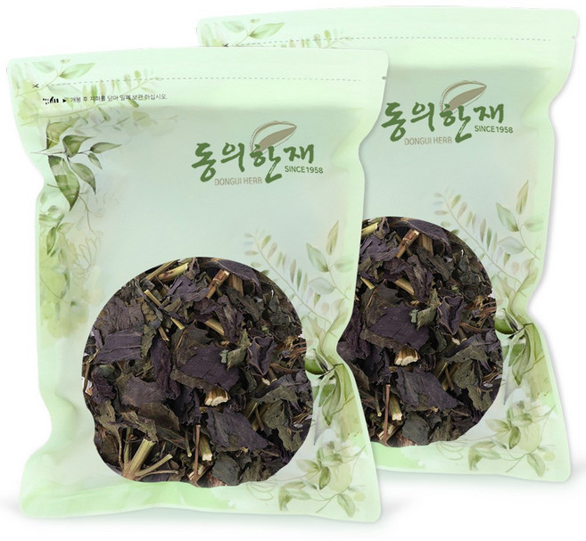 동의한재 국산 햇 자소엽 소엽 차조기잎, 500g, 2개