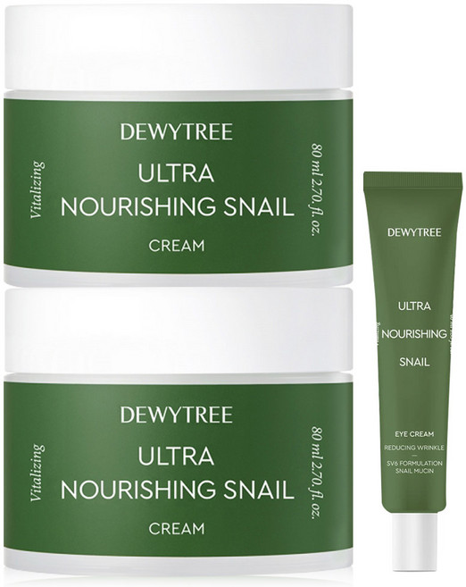 듀이트리 울트라 너리싱 달팽이 스네일 크림 80ml 2개 + 아이크림 40ml