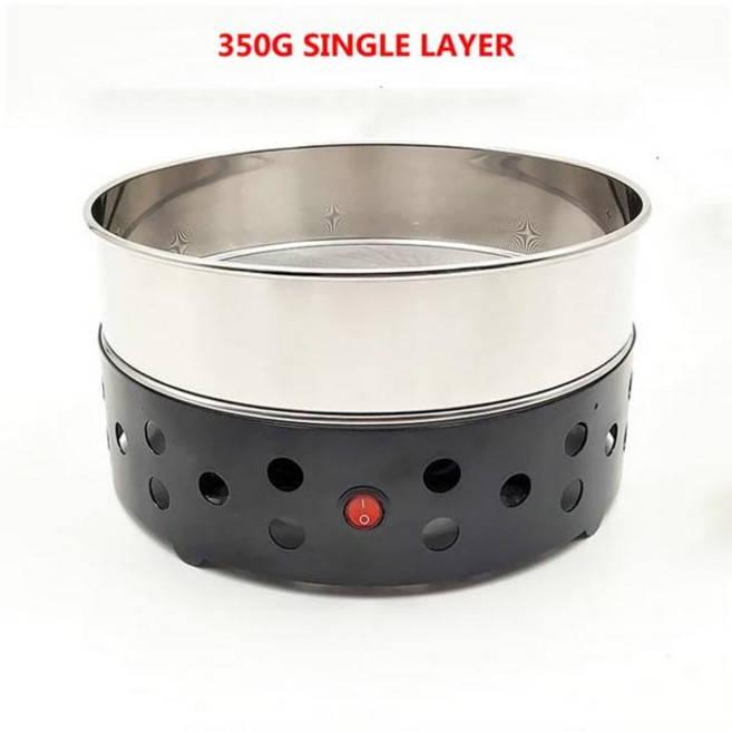 가정용로스터기 가정용 소형 커피 콩 로스터 흡입 스테인레스 스틸 쿨러 냉각 플레이트 필터 라디터 포함 220V, 우리를, 350g 220v, 1개