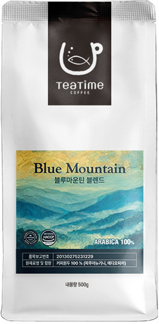 티타임커피 블루마운틴 블렌드 500g 원두커피, 1. 홀빈(분쇄안함), 홀빈(분쇄안함), 1개
