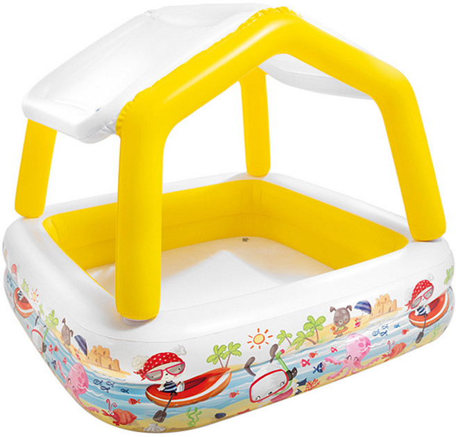 인텍스 에어 원두막 풀장 유아 캐노피 물놀이풀장