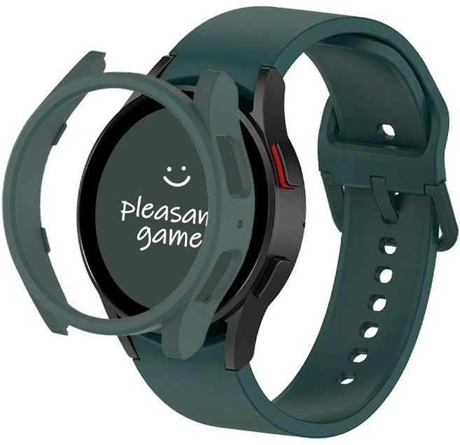아이메이드잇 갤럭시워치 실리콘 스트랩 케이스, 다크 그린, 1개