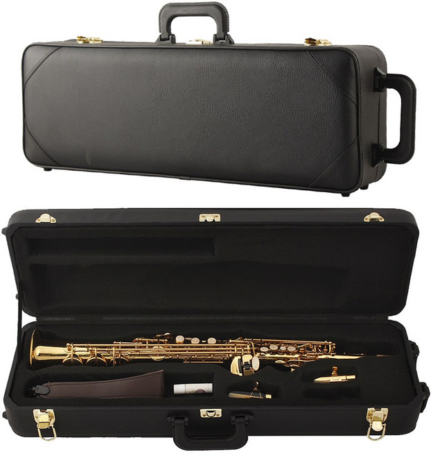 사각 가죽형 색소폰 케이스 소프라노 가방