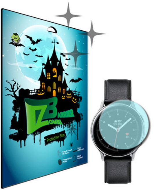 갤럭시워치액티브2 40mm액정필름2+심박센서+측면set, 1개