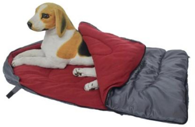 양털 개 침낭 겨울용 따뜻한 침낭 방수 개 사육장 패드 세탁 가능한 지퍼 야외 캠프 하이킹용, 1) Wine Red, 1개