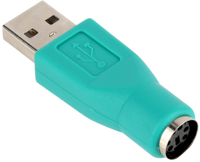 넥스트 PS2 F TO USB-A 변환 젠더 NEXT-1648PS2, 1