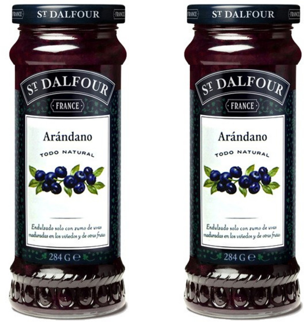 샹달프 과일잼 블루베리, 284g, 2개