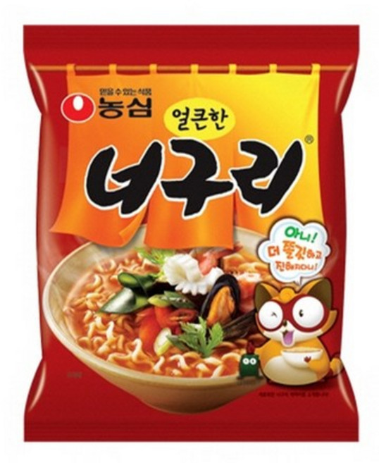 농심 너구리 얼큰한맛 5개 1봉