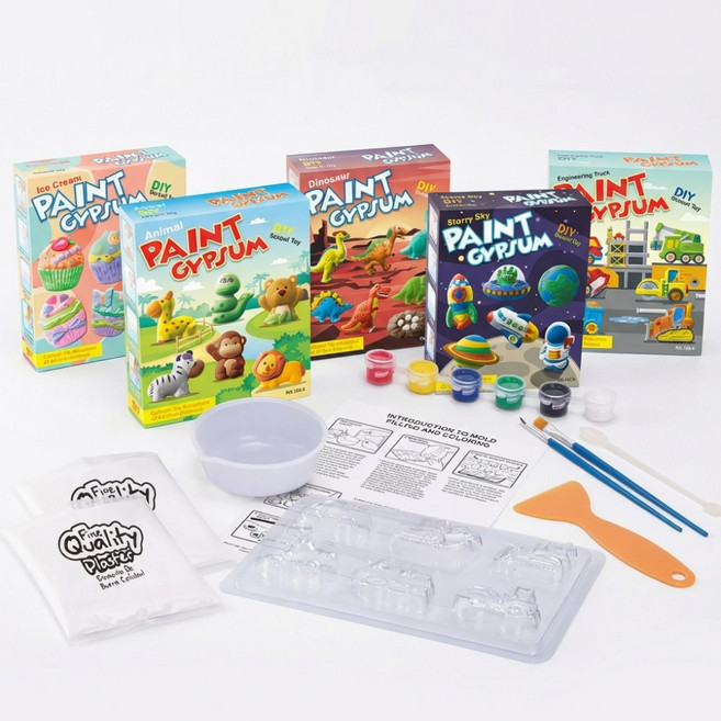 티처스 컬러링 석고모형 냉장고 자석 만들기 색칠놀이 5종 세트, 단품, 단품