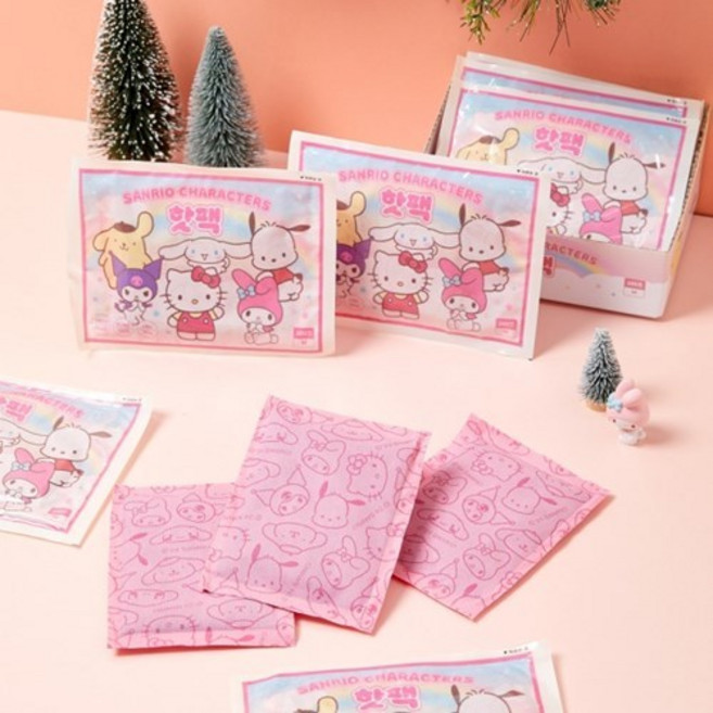 [텐바이텐] 산리오 페이스 핫팩 20개 세트 (중형 90g), 1박스