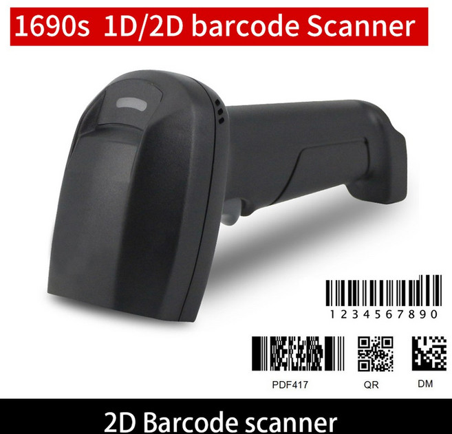 모바일 안드 바코드 스캐너 1D 2D QR 리더 PDF417, 07 1690s wired scanner, 01 CHINA, 1개