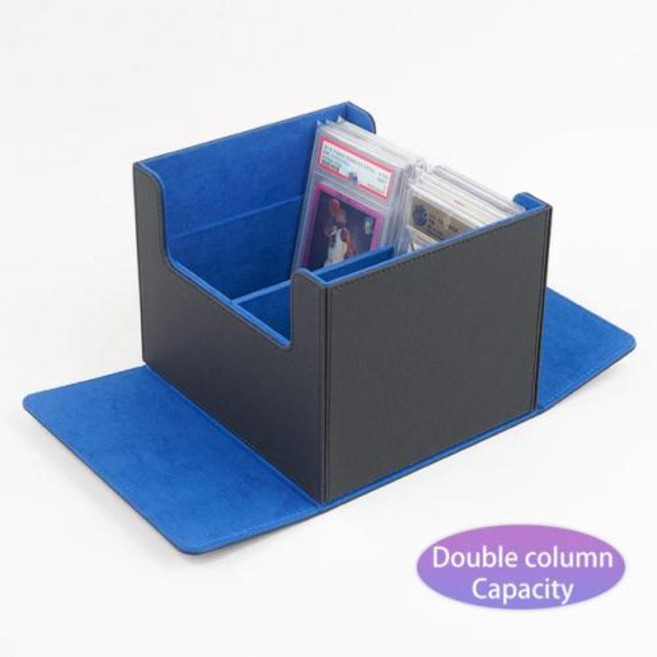 등급 카드 보관함 정리함 PSA BGS BGN CSG CGC 트레이딩 카드 슬래브 카드 브릭 케이스 MTG PKM PTCG 스포츠 카드 홀드용, 1개, 7) Double column blue