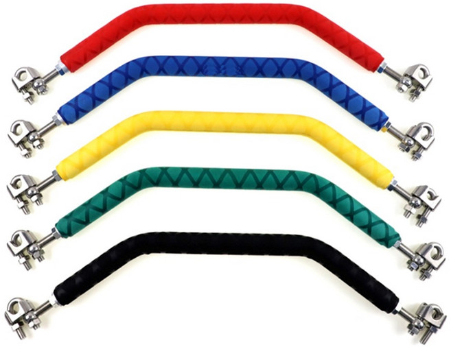 발통마켓 슈퍼커브 베스파 PCX NMAX 범용 핸들바 크로스바 멀티바 봉지걸이, U형범용크로스바(옐로우), 1개