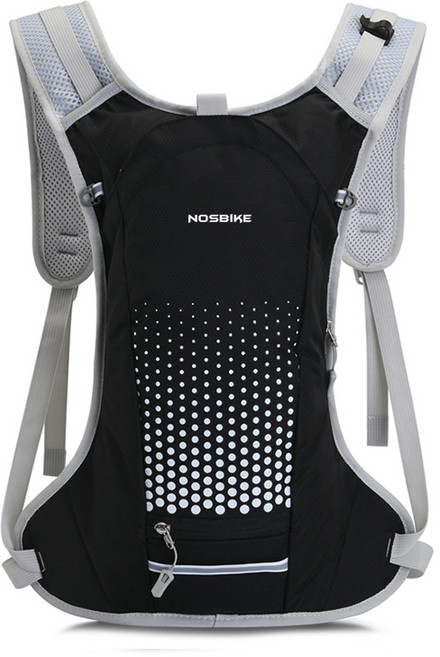노스바이크 스키니 자전거 배낭 NB-075, 블랙, 1개
