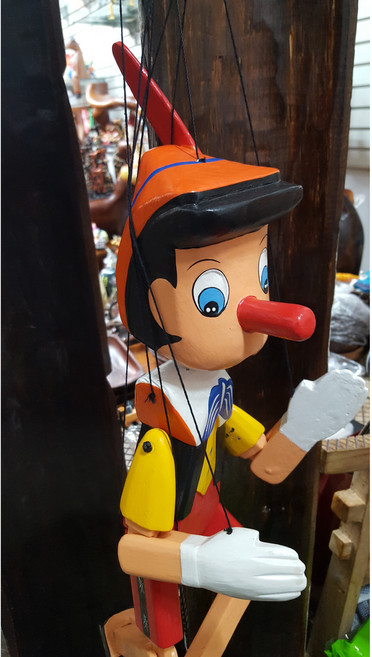 소품팩토리 선물 목각 피노키오 인형 마리오네트 40cm. 50cm 유치원 인형극 카페꾸미기 아이방 꾸미기