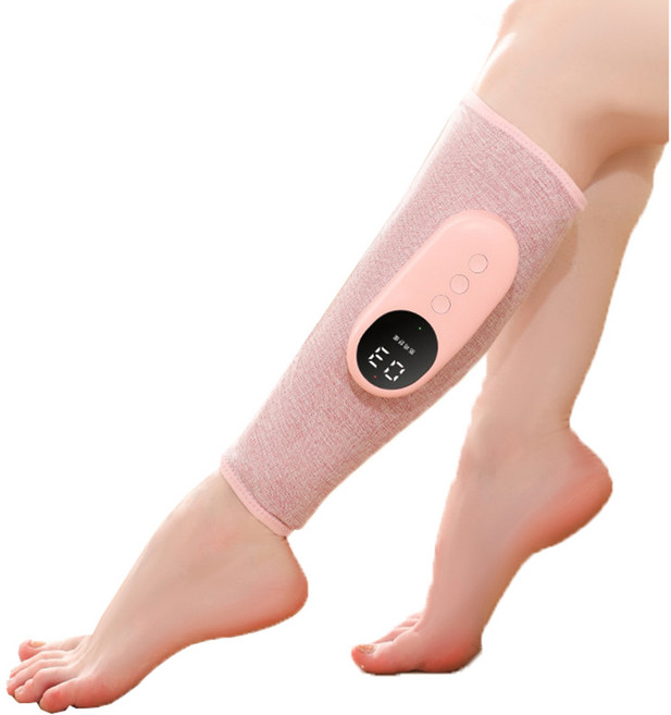 다리 마사지기 무선 종아리 마사지기 안마기 공기압 온열 32000mah, 1개, 핑크