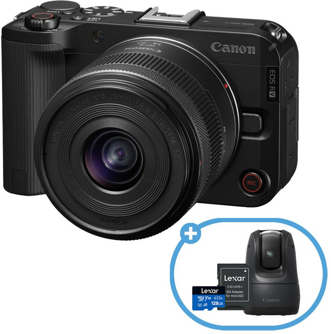 캐논코리아 정품 EOS R50 V 14-30 KIT + 파워샷 픽 + 128GB + 겐코 Air MC UV 58mm / 브이로그 카메라