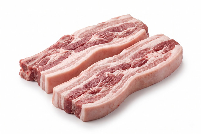 100% 수작업 포뜬 삼겹살갈비 1kg(냉동 국내산) 수제뼈삼겹 박포갈비 구이용 양념용, 1개, 1kg