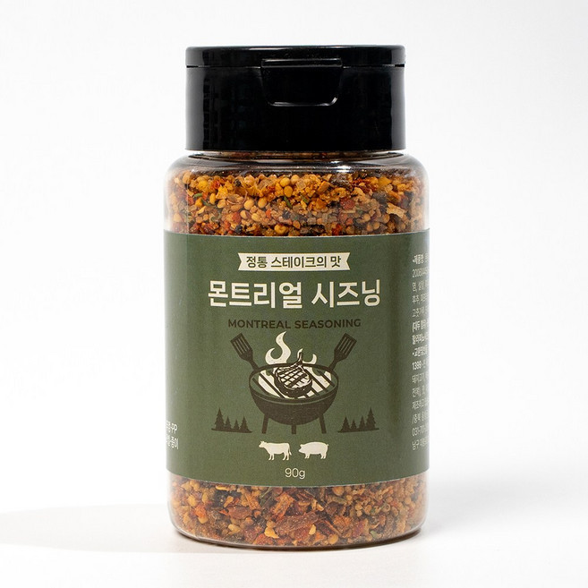 [본사] 꾸버스 몬트리얼 스테이크 바베큐 시즈닝 90g, 1개
