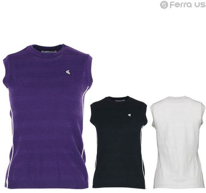 페라어스 여성 골프 라인 니트 나시티셔츠 AVYJ6014F1